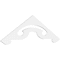 Ekena Millwork Pitch Northwest Architectural Grade PVC Gable Pediment, 72"W x 21"H x 1"P (7/12) GPP072X021X100NOR - alternate 1